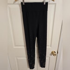 Carbon38 Black Starburst astronomy Leggings Size Small
